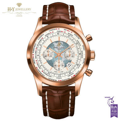Breitling Transocean Chronograph Unitime Rose Gold - ref  RB0510U0/A733