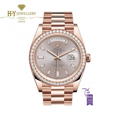 Rolex Day-Date Rose Gold with Factory Diamonds- ref 228345RBR