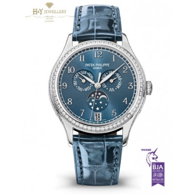 Patek Philippe Complications White Gold with Factory Diamonds [DISCONTINUED] - ref 4947G-001