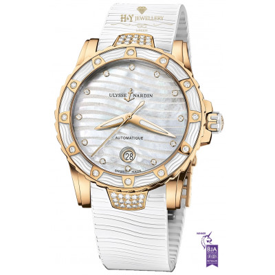 Ulysse Nardin Ladies Diver Rose Gold - ref 8156-180