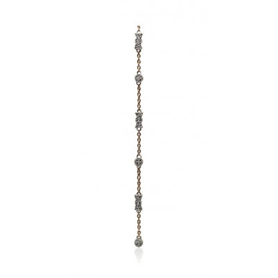 Rose Gold Bow Diamond Bracelet 