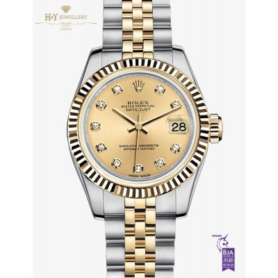 Rolex Date Just Ladies Two Tone - ref 178273