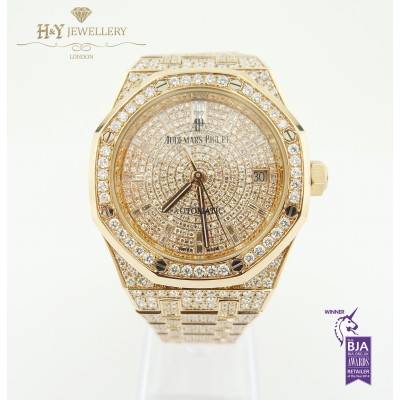 Audemars Piguet Royal Oak Rose Gold After Set Diamonds - ref 15451OR.ZZ.1256OR.01 