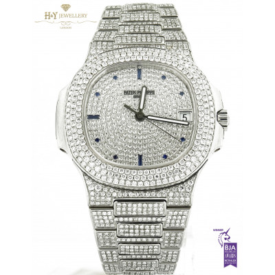 Patek Philippe Nautilus Steel - ref 5711/1A-011 with After Set Diamonds