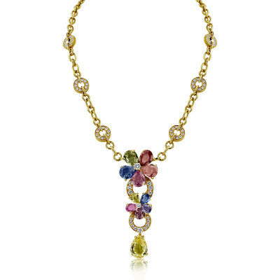 Bvlgari Necklace From 'Sapphire Flower' Collection 