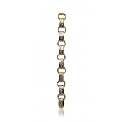Three Shades Of Gold Bracelet