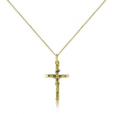 Yellow Gold Cross Pendant 