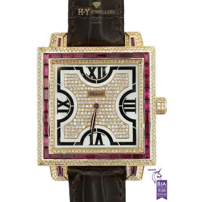 Chopard Classique Rose Gold with Diamonds and Rubies - ref 173559-5005