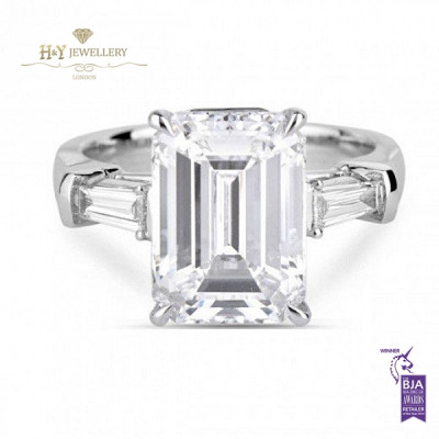 Emerald Cut Diamond Ring - 3.50 ct
