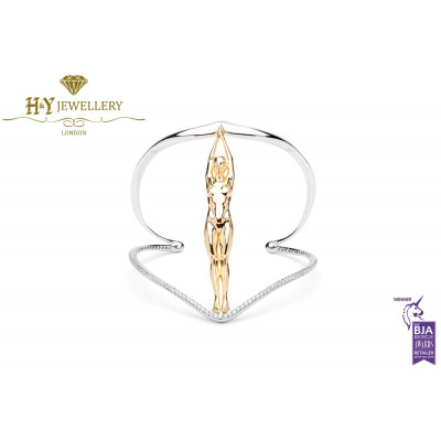 Love Is Blind Bracelet By Lorenzo Quinn - Yellow & White Gold 