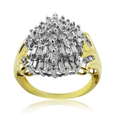 Diamond Cluster Cocktail Ring 