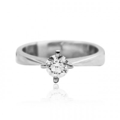 White Gold Solitaire Engagement Ring