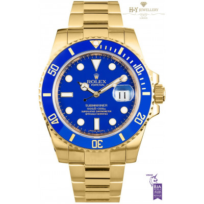 Rolex Submariner Yellow Gold - ref 16618