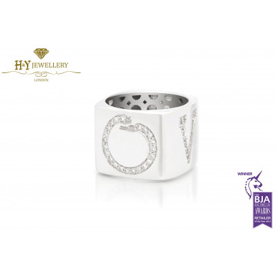 Two Worlds Ring By Lorenzo Quinn - White Gold