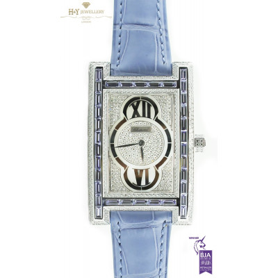 Chopard White Gold With Diamonds and Pastel Blue Sapphires - ref  173560-1009
