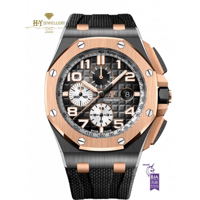 Audemars Piguet Royal Oak Offshore Chronograph Rose Gold and Ceramic - ref 26405NR.OO.A002CA.01