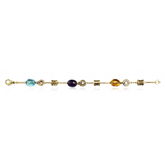 Classic Bvlgari Semi Precious Cabochon Bracelet 