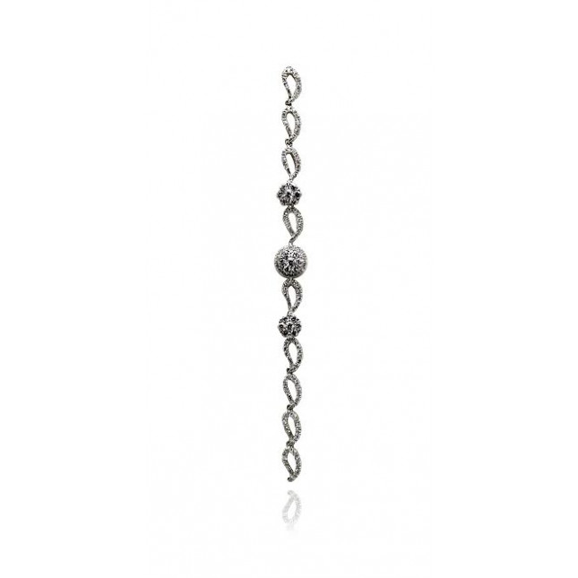 Trilogy Loop Diamond Bracelet 