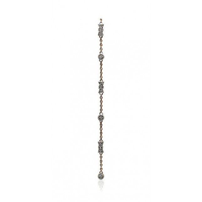 Rose Gold Bow Diamond Bracelet 