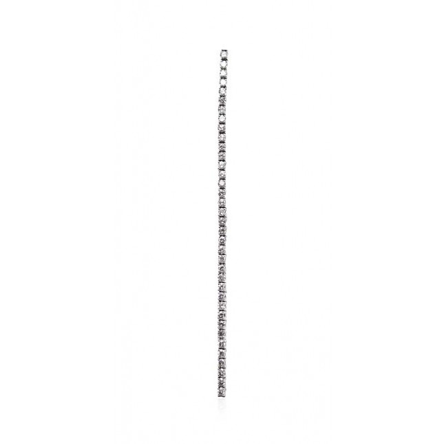 Simple White Gold Tennis Bracelet With Brilliant Cut Diamonds