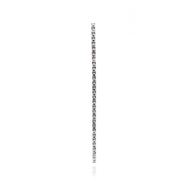 Diamond Tennis Bracelet With Square Cut Claw Setting 
