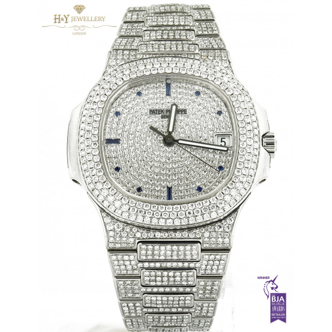 Patek Philippe Nautilus Steel - ref 5711/1A-011 with After Set Diamonds