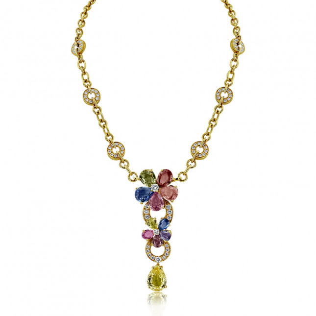 Bvlgari Necklace From 'Sapphire Flower' Collection 