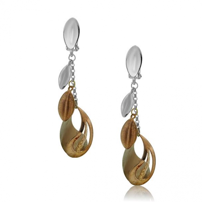 White Gold Drop Earrings