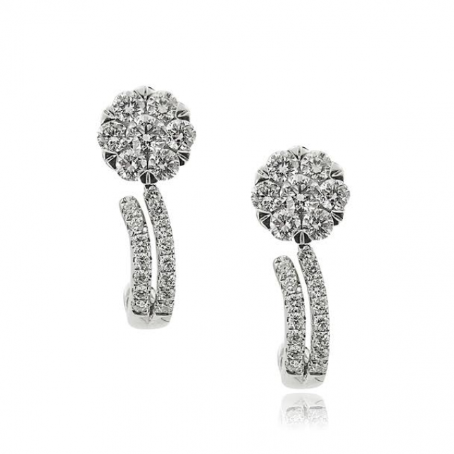 White Gold Diamond Earrings