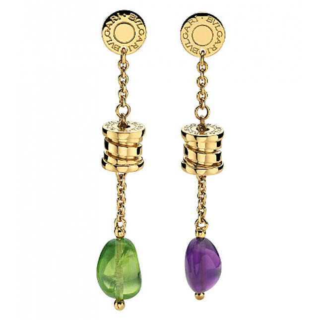 Classic Bvlgari Semi Precious Cabochon Earrings 