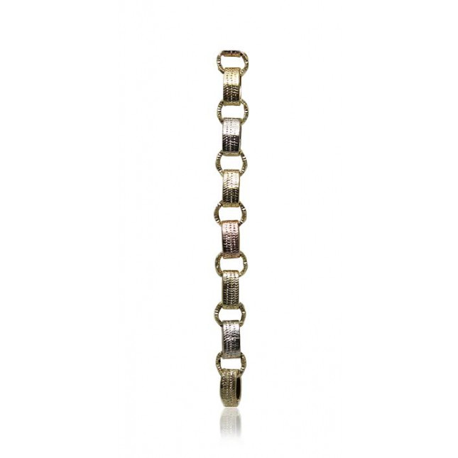 Three Shades Of Gold Bracelet