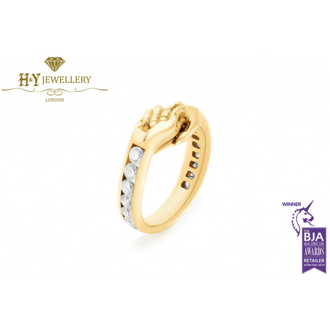 Give & Receive Ring Carrillet By Lorenzo Quinn - Yellow Gold