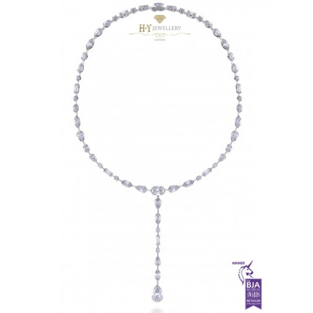 De Beers Swan Lake Full Cut Necklace - 24.81 ct