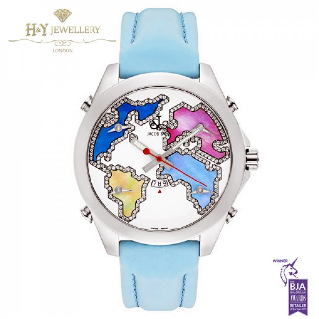Jacob & Co. Five Time Zone Steel - ref JC-123