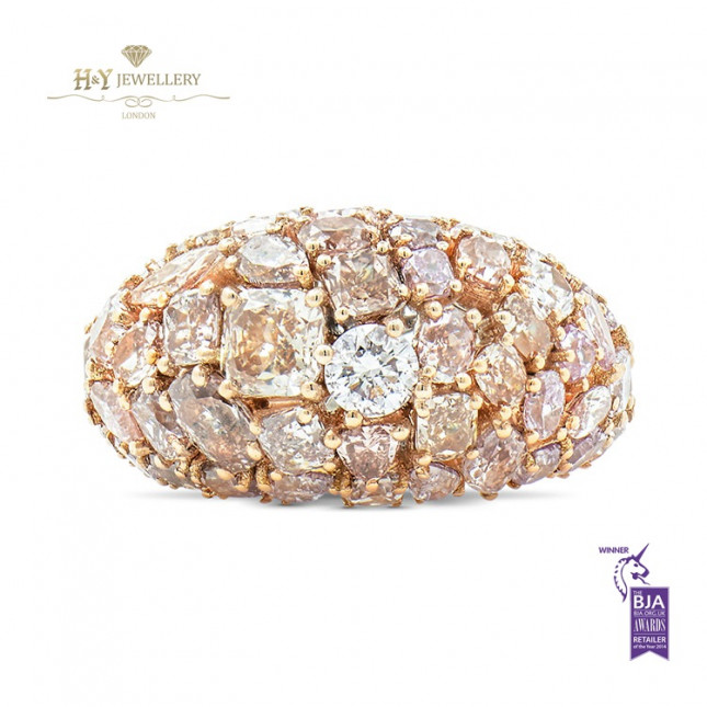 Fancy Mix Diamond Ring - 6.76 ct