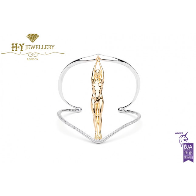 Love Is Blind Bracelet By Lorenzo Quinn - Yellow & White Gold 