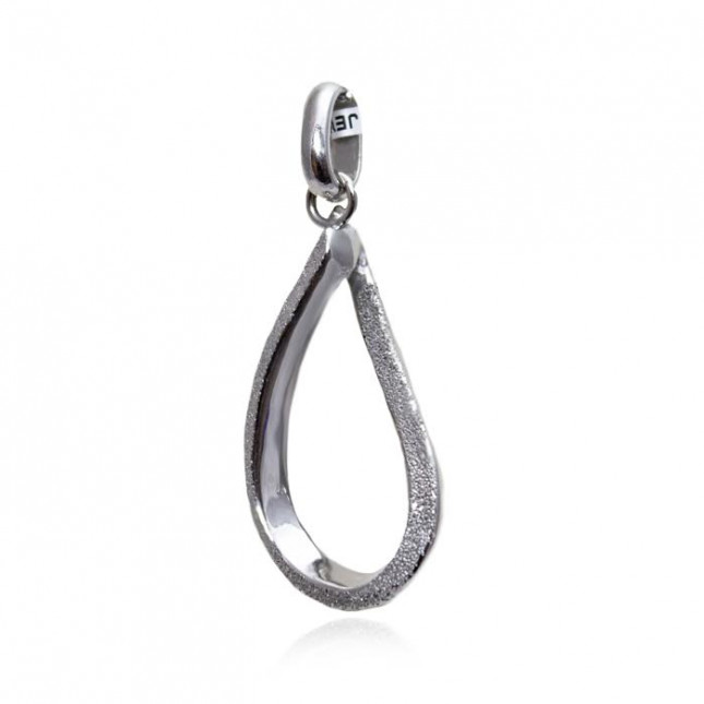 White Gold Hoop Pendant