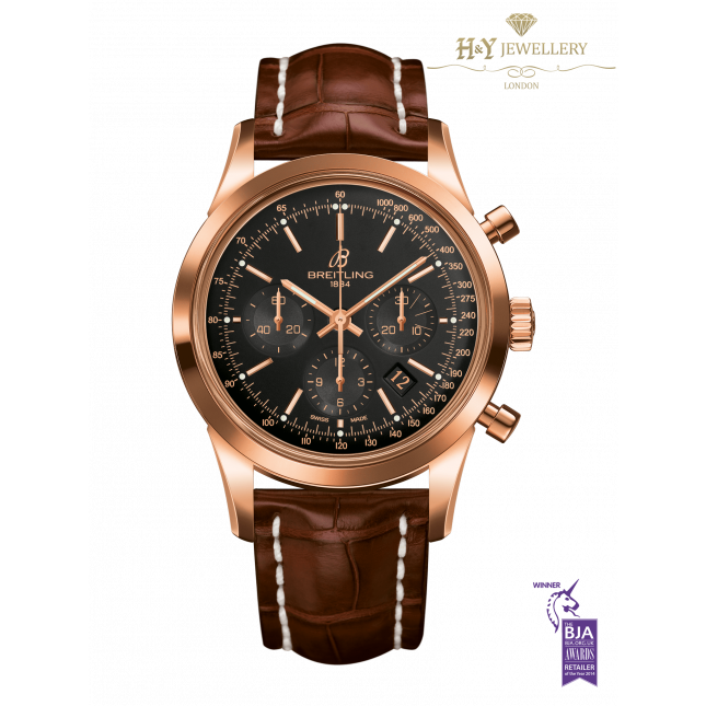 Breitling Transocean Chronograph Rose Gold - ref RB015212/BB16
