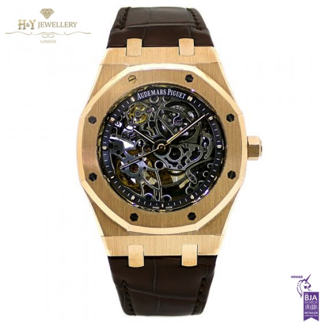 Audemars Piguet Royal Oak Skeleton Dial Rose Gold Discontinued