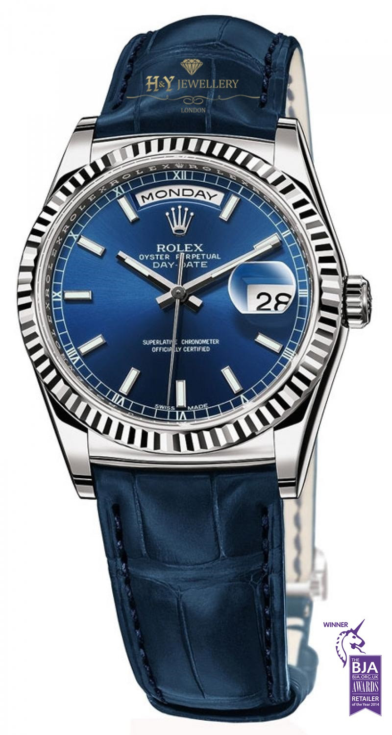 Rolex Day Date White Gold ref 118139