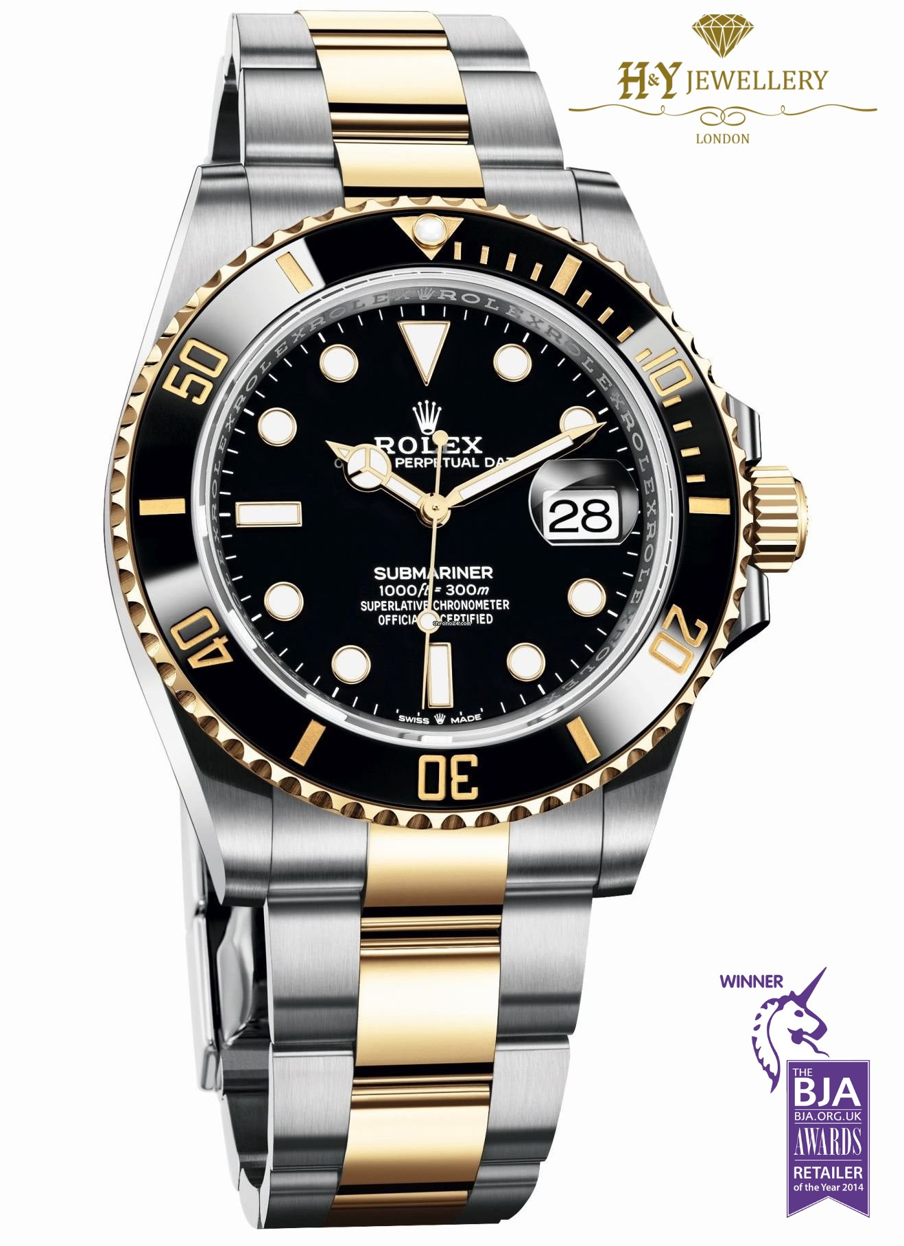 Rolex Submariner Date Yellow Gold and Stainless Steel - ref 126613LN