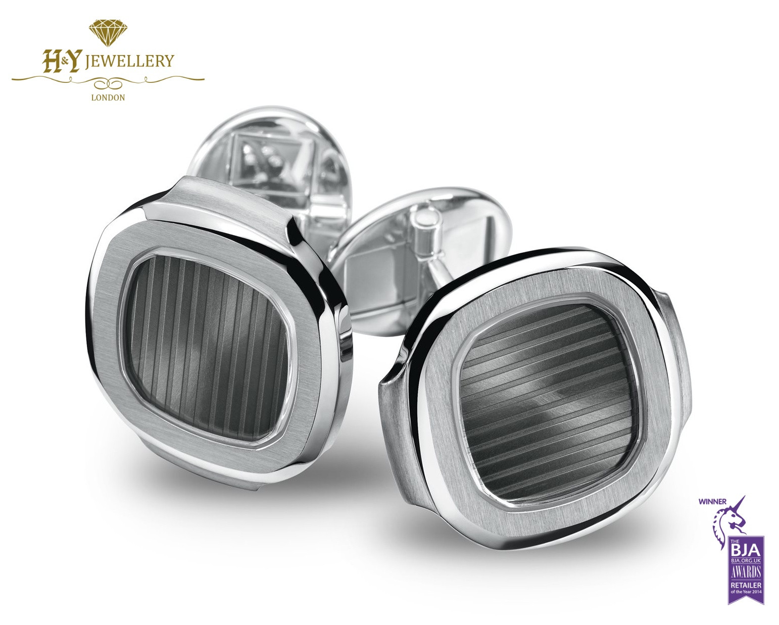 Patek Philippe Nautilus White Gold Cufflinks ref 205.9057G 010