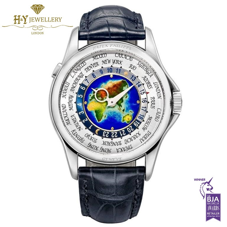 Patek philippe world 2025 time white gold