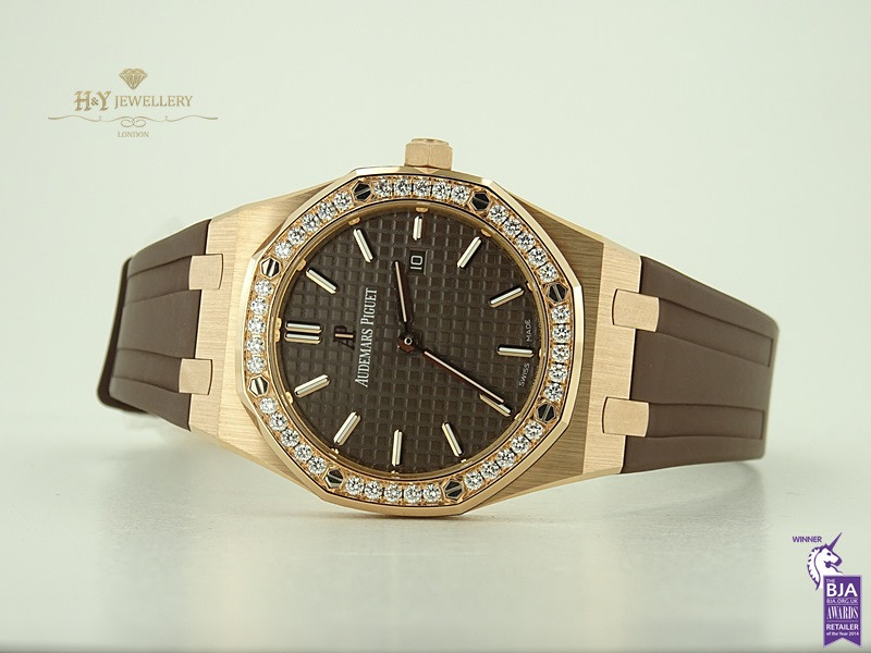 Audemars Piguet Royal Oak Quartz Rose Gold - ref 67651OR.ZZ.D080CA.01
