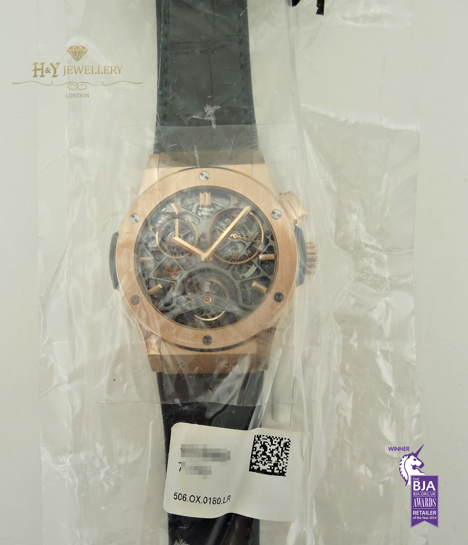 Hublot Classic Fusion Skeleton Tourbillon King Gold Limited Edition of 99 Watch-505.OX.0180.LR