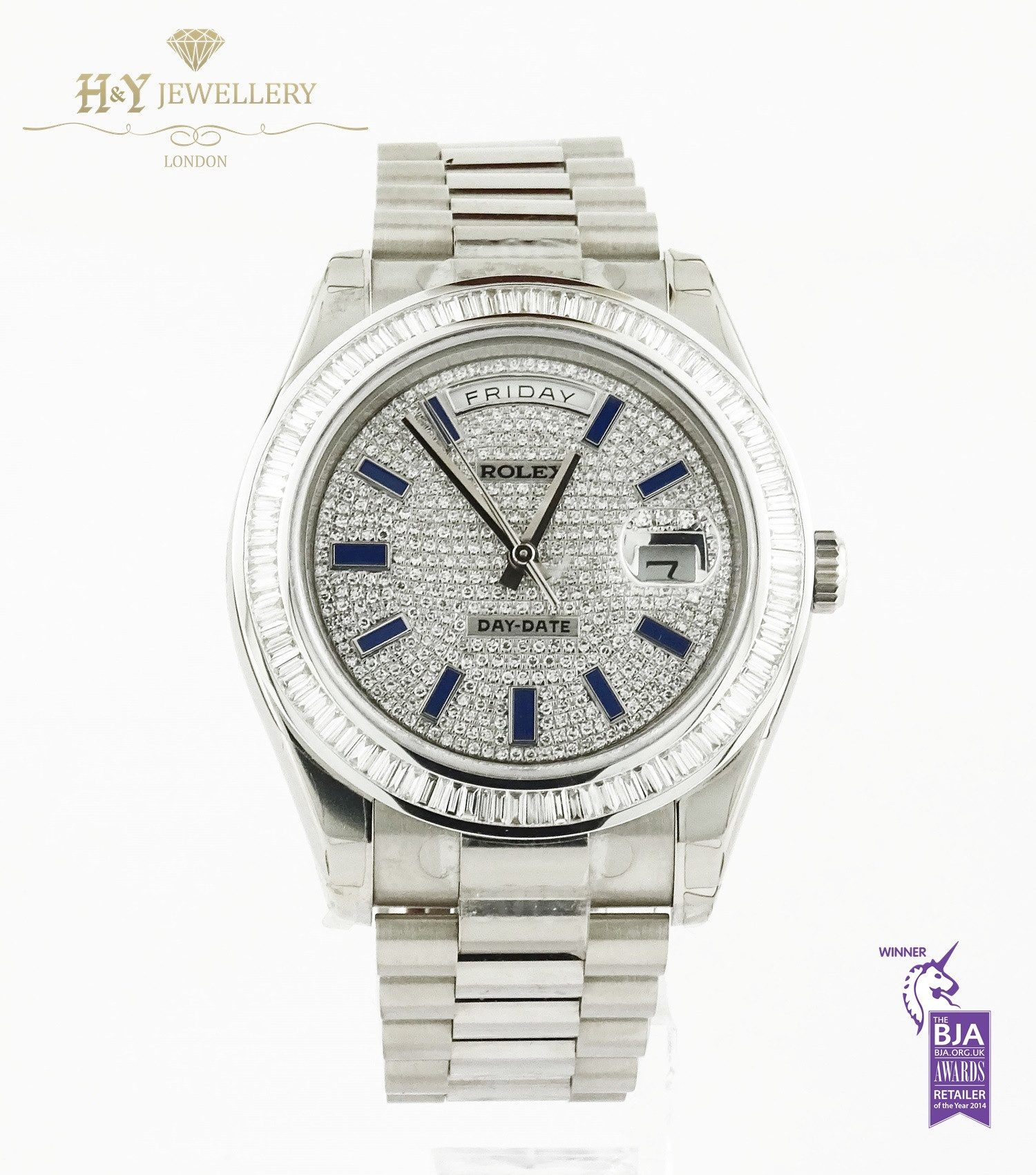 Day date on sale 41 white gold