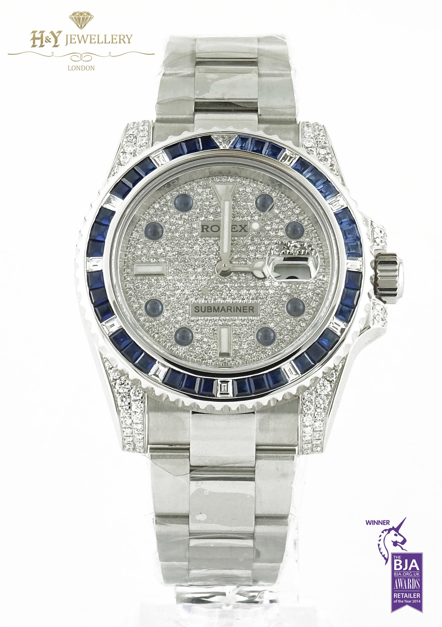 Diamond cheap submariner rolex