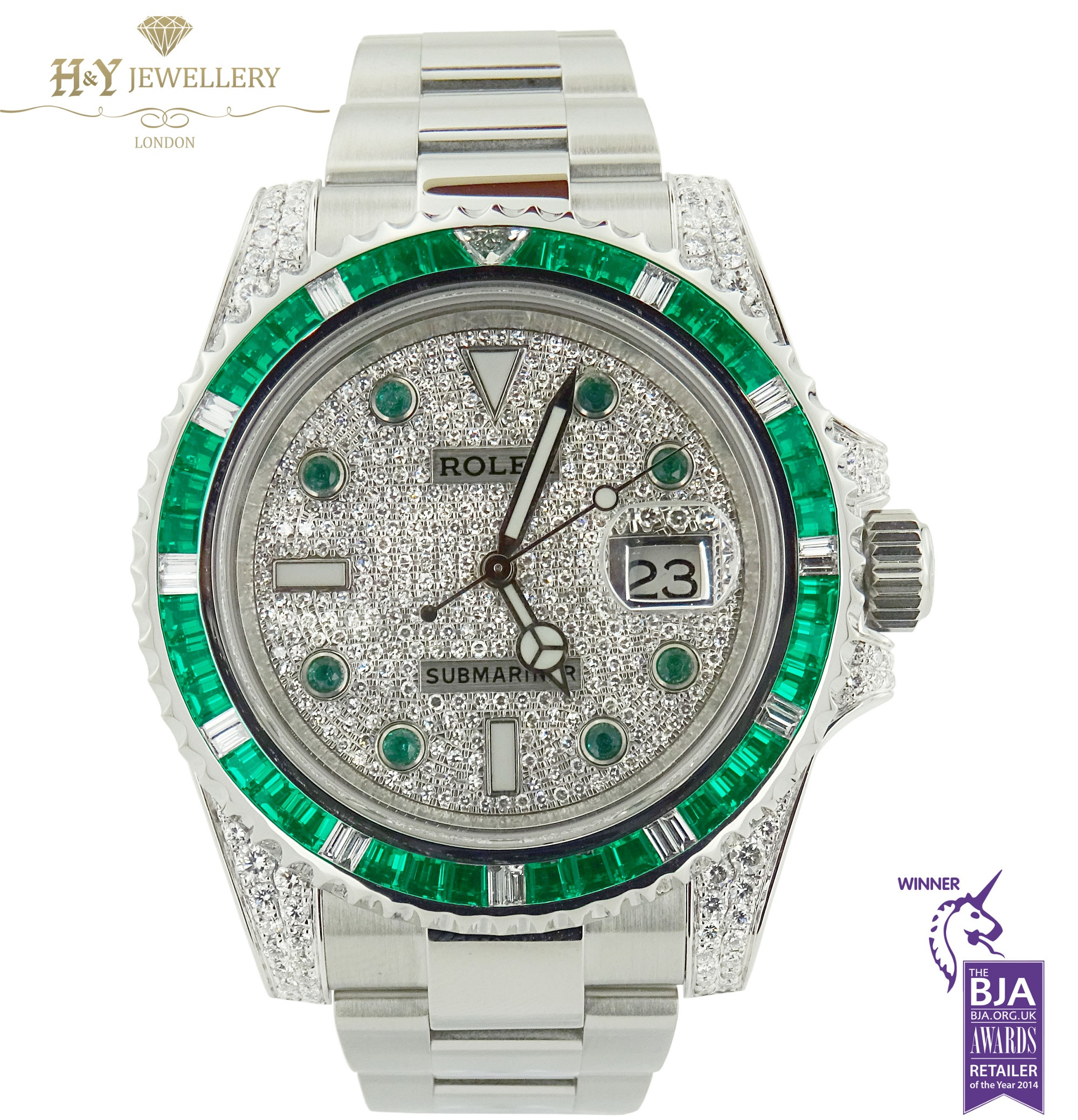 rolex emerald submariner