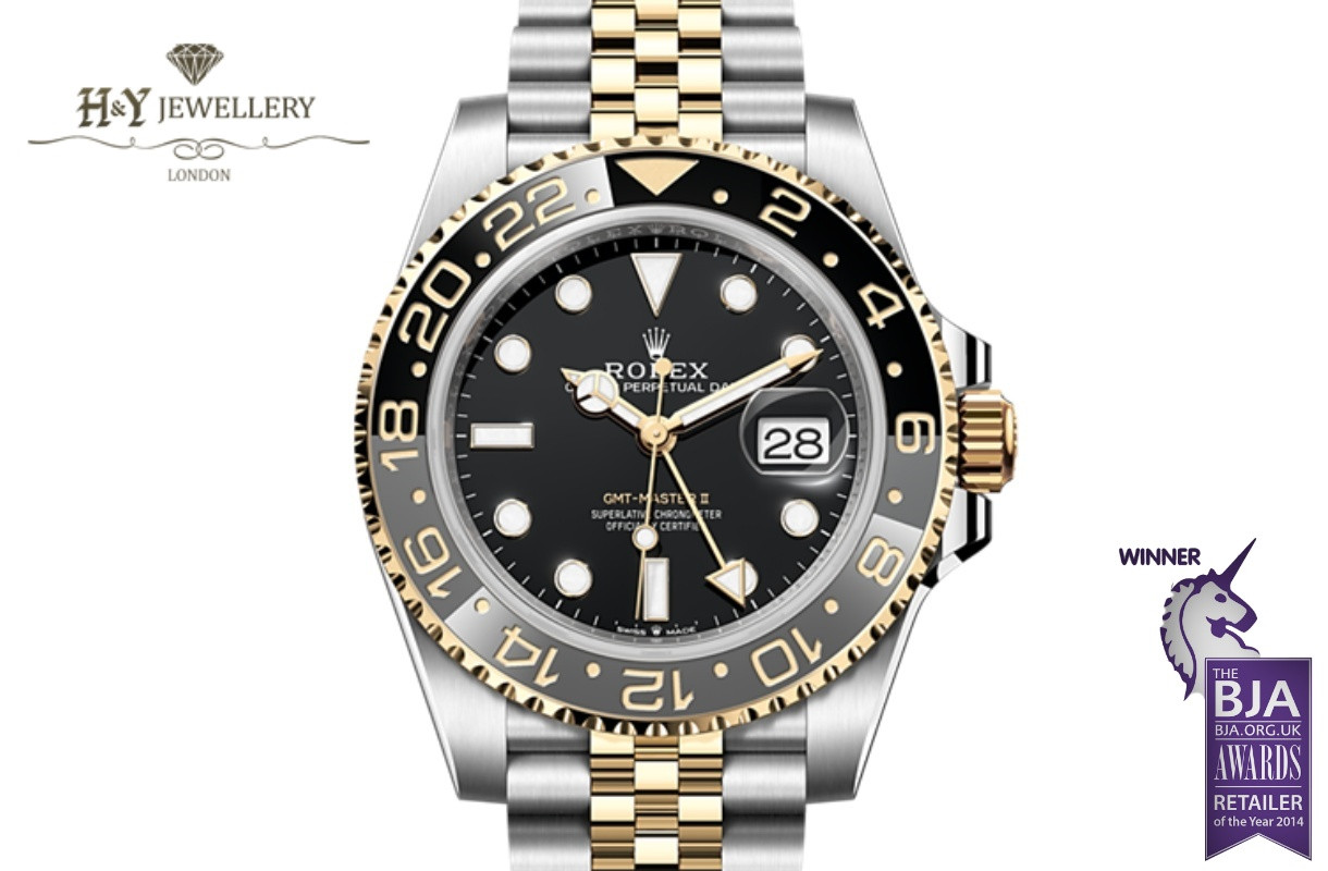 Rolex GMT Master II Steel Yellow Gold Jubilee Ref 126713GRNR