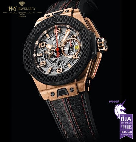 Hublot Big Bang Ferrari Rose Gold And Carbon ref 401.OQ.0123.VR Price Inc VAT